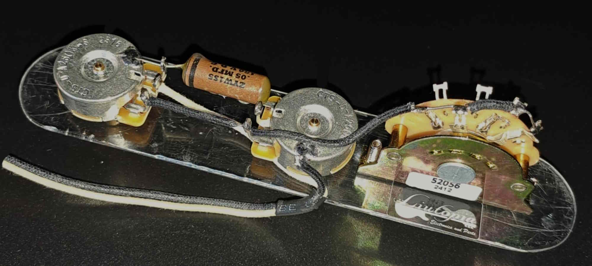 PER FENDER TELECASTER CABLAGGIO ALTA QUALITA' "REVERSE WIRING"
