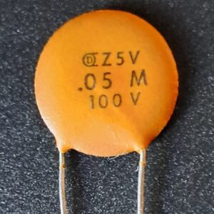 RARO   NOS  (new old stock)  CAPACITOR C D  - " CIRCLE D "   - anni '60 / '70                     - 0.05 MFD 100 VDC